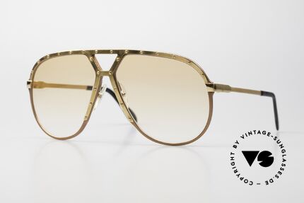 Alpina M1 Rare 80's Sunglasses Orange Details