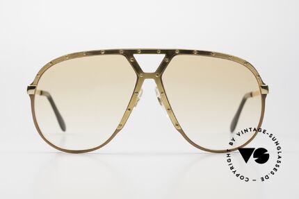 Alpina M1 Rare 80's Sunglasses Orange, LIMITED EDITION in peach-metallic / gold-plated, Made for Men