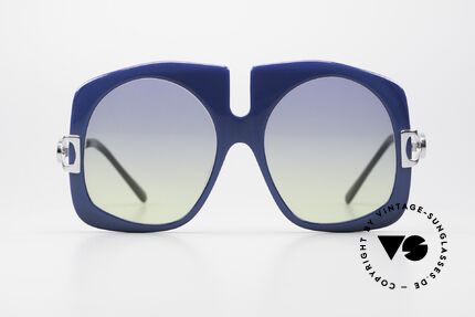 Marie Claire 330 XXL 70's Ladies Sunglasses, oversize frame with XXL blue-yellow gradient lenses, Made for Women