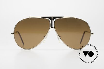 Cebe 0178 Aviator Polycarbonate Lenses, gold-plated frame with comfortable "saddle bridge", Made for Men