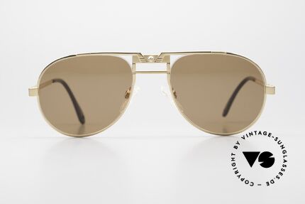 Cazal 750 Golf Edition Titanium Golfer Sunglasses, with golf club appliqué (golf clubs & golf ball), Made for Men