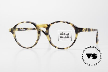 Alain Mikli 6921 / 026 Small Panto Frame Tortoise, timeless vintage Alain Mikli designer eyeglasses, Made for Men and Women