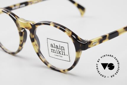 Alain Mikli 6921 / 026 Small Panto Frame Tortoise, handmade TOP-quality (yellow-tortoise colored), Made for Men and Women