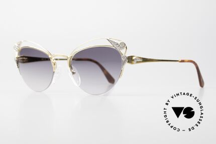 Essilor 812 Nautilus Ladies 80's Sunglasses, half-rimless; Nylor thread = primary invention by Essilor, Made for Women