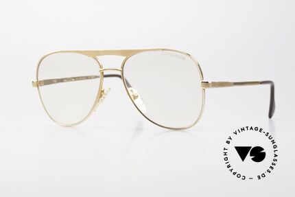 Michael Pfeiffer 601 Gold Filled Frame Changeable, old 80's gold-doublé sunglasses from West Germany, Made for Men