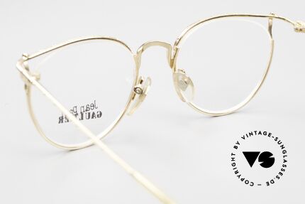 Jean Paul Gaultier 55-3177 Gold Plated Vintage Frame 90's, NO RETRO SPECS, but a 25 years old ORIGINAL!, Made for Men and Women