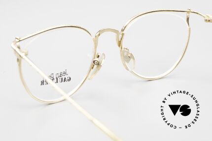 Jean Paul Gaultier 55-3177 Gold Plated Vintage Frame 90's, NO RETRO SPECS, but a 30 years old ORIGINAL!, Made for Men and Women