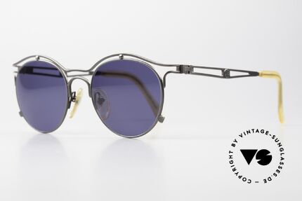 Jean Paul Gaultier 56-2174 Panto Style 90's Sunglasses, tangible, HIGH-END quality, made in Japan (100% UV), Made for Men and Women