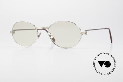 Cartier Saint Honore With Changeable Mineral Lenses, oval VINTAGE CARTIER sunglasses from app. 1998, Made for Men and Women