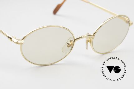Cartier Sorbonne Oval Luxury Sunglasses 90's, NO retro eyewear, but an authentic old 90's original, Made for Men and Women