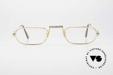 Cartier Demi Lune Santos Limited Luxury Reading Glasses, mod. 'Demi Lune' was launched in 1987 and made till 1997, Made for Men