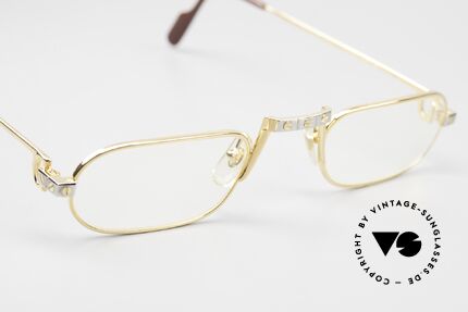 Cartier Demi Lune Santos Limited Luxury Reading Glasses, NO RETRO specs; a 30 years old ORIGINAL + CHANEL case, Made for Men