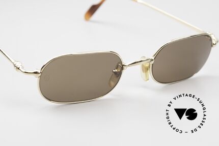 Cartier Orfy 90's Luxury Sunglasses Square, orig. Cartier sun lenses with the Cartier logo, 100% UV, Made for Men and Women