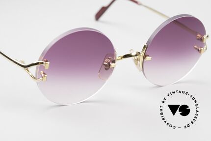 Cartier Madison Limited One Of A Kind Purple Customized, 130mm width (Medium size) and 100% UV protection, Made for Men and Women