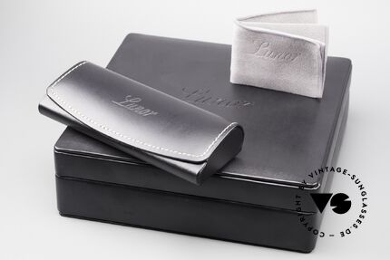 Lunor Leather Case Black With Presentation Or Gift Box, PLEASE ASK BEFORE IF YOU ARE NOT SURE OF THE SIZE, Made for Men and Women