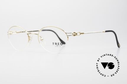 Fred Feroe Rare Oval Luxury Eyeglasses, the model name FEROE = French for the Faroe Islands, Made for Men and Women