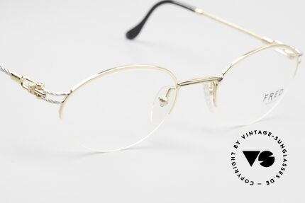 Fred Feroe Rare Oval Luxury Eyeglasses, with orig. Fred packing (hard box, cleaning cloth, case), Made for Men and Women