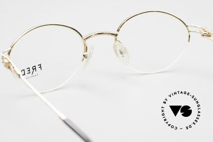 Fred Feroe Rare Oval Luxury Eyeglasses, NO RETRO, but a GOLD-PLATED original in size 49/21, Made for Men and Women