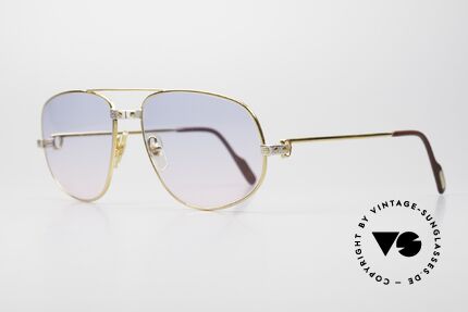 Cartier Romance Santos - XL Babyblue Pink Gradient Lenses, this pair (with SANTOS decor) is X-LARGE size 61-18, 140, Made for Men