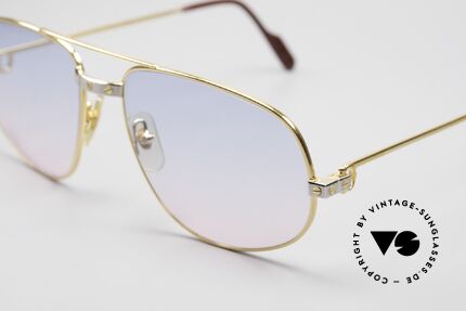 Cartier Romance Santos - XL Babyblue Pink Gradient Lenses, 22ct gold-plated frame (like all vintage Cartier originals), Made for Men