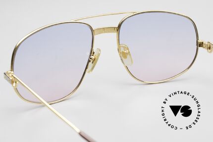Cartier Romance Santos - XL Babyblue Pink Gradient Lenses, with new "babyblue-pink" gradient sun lenses (100% UV), Made for Men