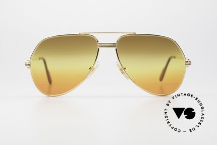 Cartier Vendome LC - S 1980's Sunglasses Tricolored, model "Vendome" was launched in 1983 & made till 1997, Made for Men and Women