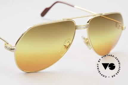 Cartier Vendome LC - S 1980's Sunglasses Tricolored, 2. hand model, but in mint condition with CHANEL case, Made for Men and Women