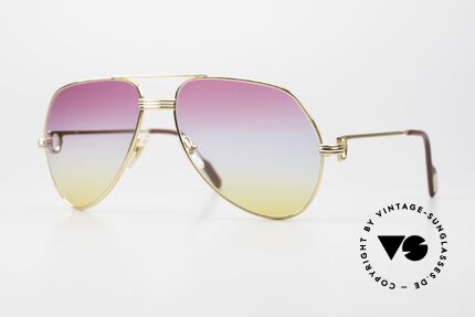 Cartier Vendome LC - M 80's 90's Aviator Sunglasses Details
