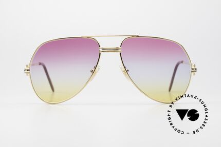 Cartier Vendome LC - M 80's 90's Aviator Sunglasses, mod. "Vendome" was launched in 1983 & made till 1997, Made for Men and Women