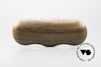 Lunor Wooden Folding Case - A Solid Wood Case Nut In Size A, ONLY suitable for some telescopic or folding glasses, Made for Men and Women