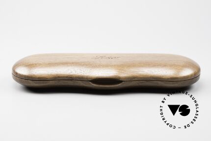 Lunor Wooden Folding Case - B Nut Wood Case In Size B, size "B" = the slightly larger version of the flip cases, Made for Men and Women
