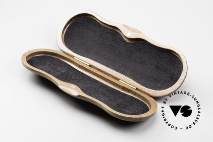 Lunor Wooden Folding Case - B Nut Wood Case In Size B, the flatter Lunor telescopic glasses would rattle a bit, Made for Men and Women
