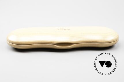 Lunor Wooden Folding Case - B Flip Wood Case Cherry In Size B, size "B" = the slightly larger version of the flip cases, Made for Men and Women