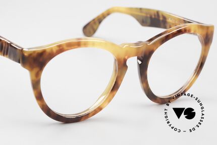 Robert Claude Sophistic 49 Johnny Depp Style Panto Frame, old French frame in horn look or tortoise shell pattern, Made for Men and Women