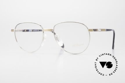 S.T. Dupont D030 90's Luxury Panto Eyeglasses, very exclusive S.T. DUPONT luxury glasses, size 56°18, Made for Men
