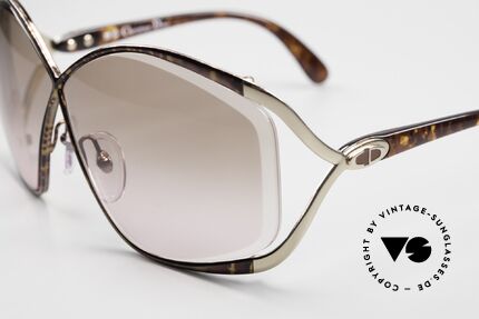 Christian Dior 2056 Butterfly 80's Ladies Sunglasses, unique lenses with facet cut in brown-pink; 100% UV, Made for Women