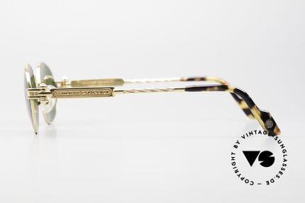 Philippe Charriol 91CP Oval 80's Luxury Sunglasses, e.g. the Charriol sunglasses are double GOLD-plated, Made for Men and Women