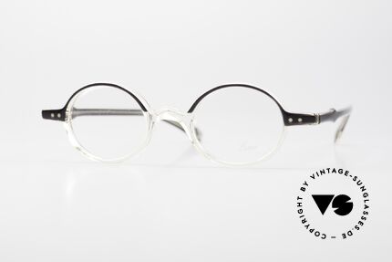 Lunor Mod 42 90's Eyeglasses Crystal Acetate, 1990's Lunor eyeglasses; model 42, made in Germany, Made for Men and Women