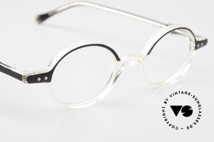 Lunor Mod 42 90's Eyeglasses Crystal Acetate, the LUNOR frame comes with an original LUNOR case, Made for Men and Women