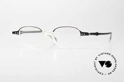 Lunor Mod 46 Old 90's Glasses Crystal Acetate, 1990's Lunor eyeglasses; model 46, made in Germany, Made for Men and Women