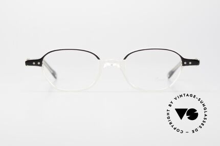 Lunor Mod 46 Old 90's Glasses Crystal Acetate, model from the acetate collection of the time; M size, Made for Men and Women