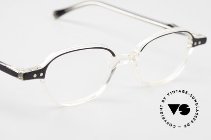 Lunor Mod 46 Old 90's Glasses Crystal Acetate, the LUNOR frame comes with an original LUNOR case, Made for Men and Women