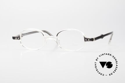 Lunor Mod 40 Original 90's Specs Crystal, 1990's Lunor eyeglasses; model 40, made in Germany, Made for Men and Women