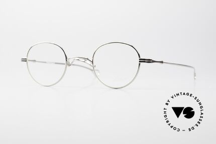 Lunor Swing 32 Panto Swing Bridge Glasses Platinum, original LUNOR Swing 32 vintage PANTO eyeglasses, Made for Men and Women