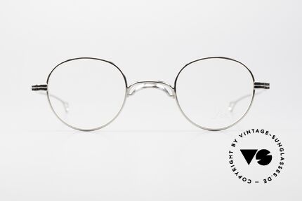 Lunor Swing 32 Panto Swing Bridge Glasses Platinum, size 41-25, PP = platinum plated, with swing bridge, Made for Men and Women