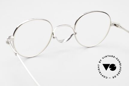 Lunor Swing 32 Panto Swing Bridge Glasses Platinum, Size: small, Made for Men and Women