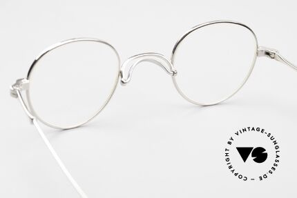 Lunor Swing 32 Panto Swing Bridge Glasses Platinum, Size: small, Made for Men and Women