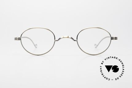Lunor II 20 Small 90's Frame Antique Gold, full rim metal frame coated with a protection lacquer, Made for Men and Women