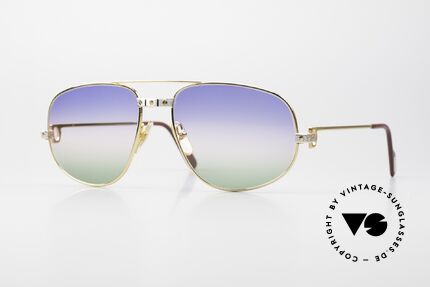 Cartier Romance Santos - XL 80s Luxury Vintage Sunglasses Details