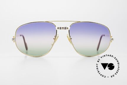 Cartier Romance Santos - XL 80s Luxury Vintage Sunglasses, mod. "Romance" was launched in 1986 and made till 1997, Made for Men